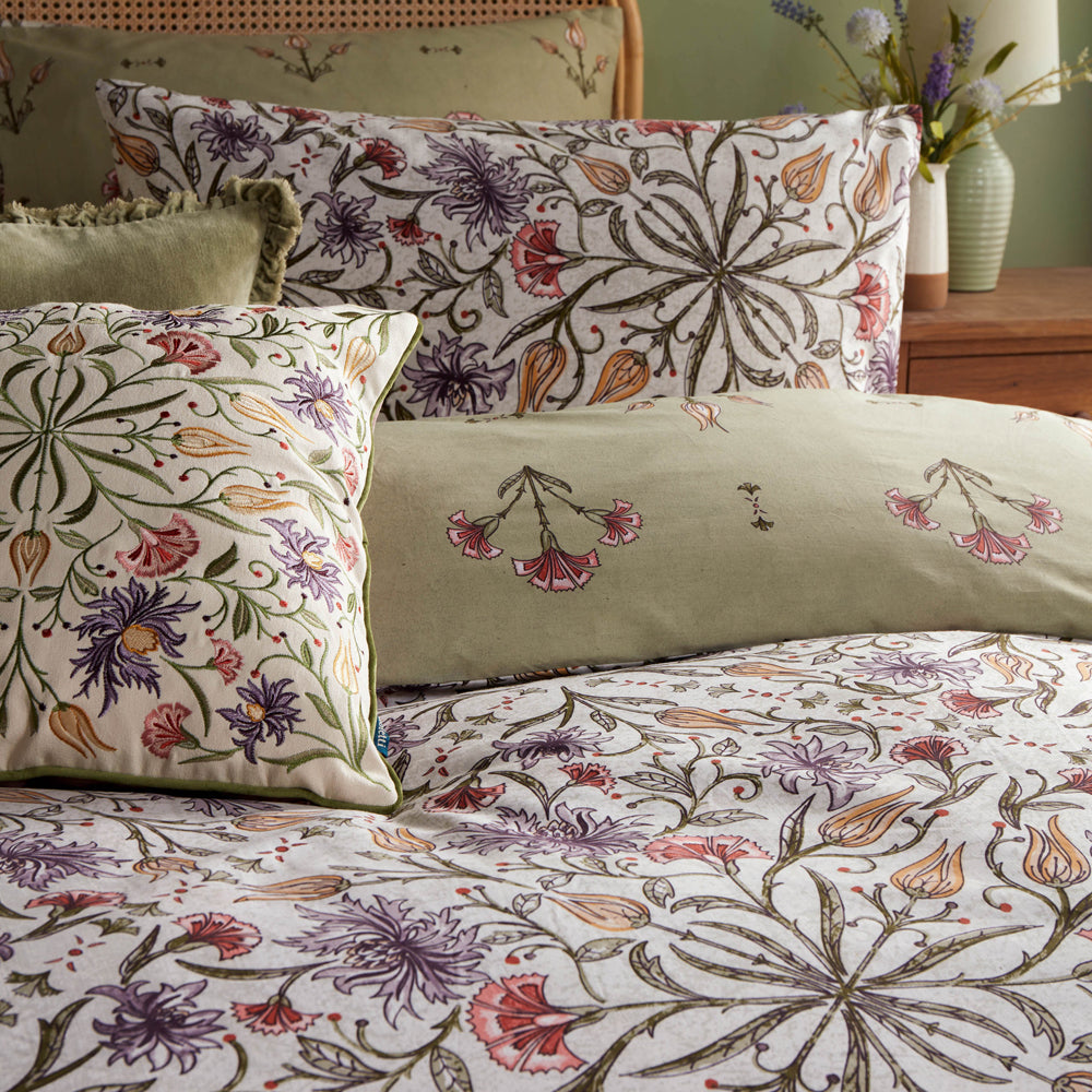 Tilda Floral Printed Duvet Cover Set Multicolour