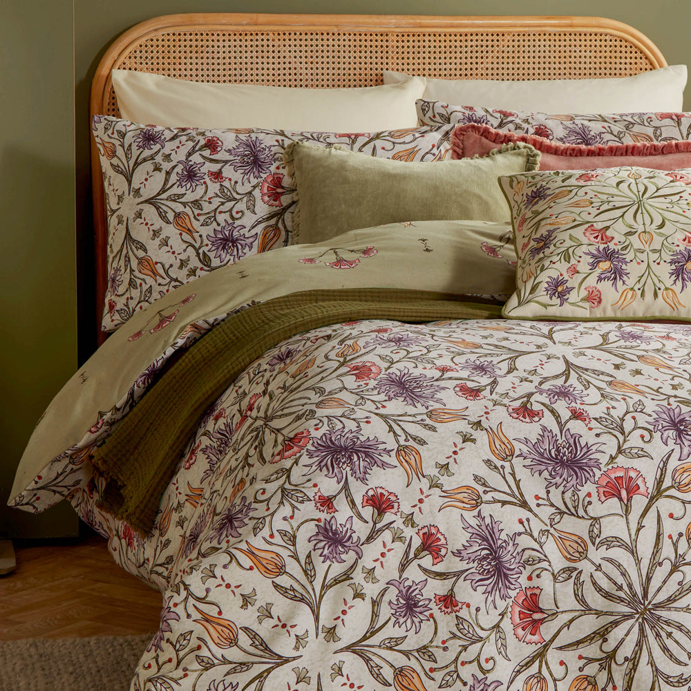 Tilda Floral Printed Duvet Cover Set Multicolour