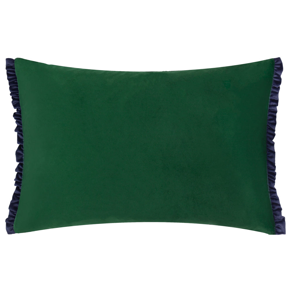 Tilly Velvet Cushion Pine/Navy