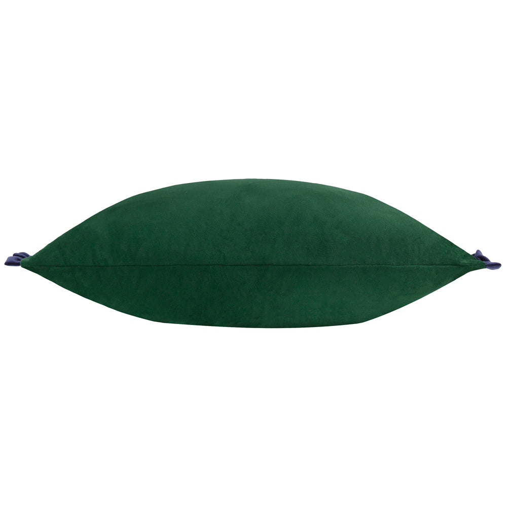 Tilly Velvet Cushion Pine/Navy