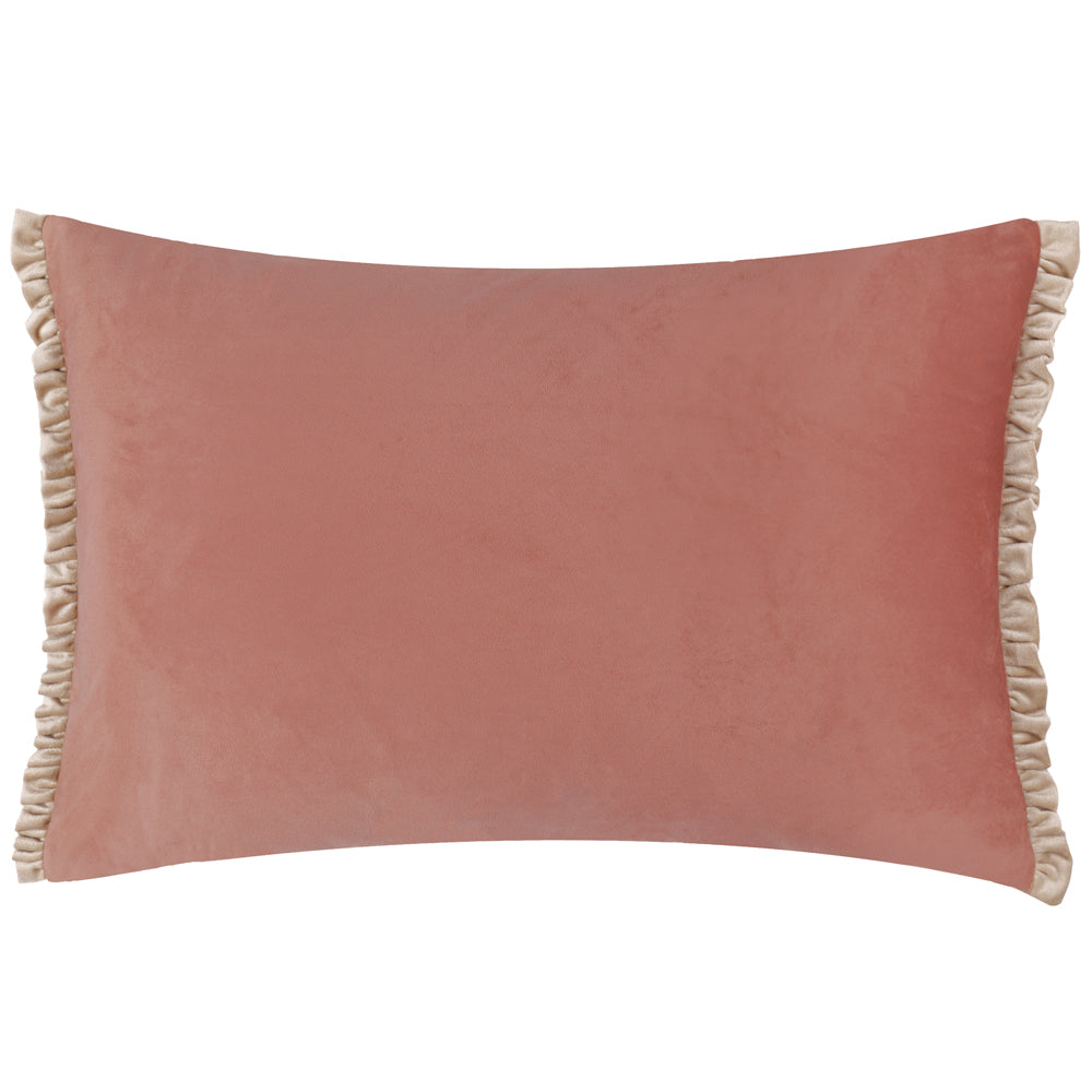 Tilly Velvet Cushion Poached Pear/Shell