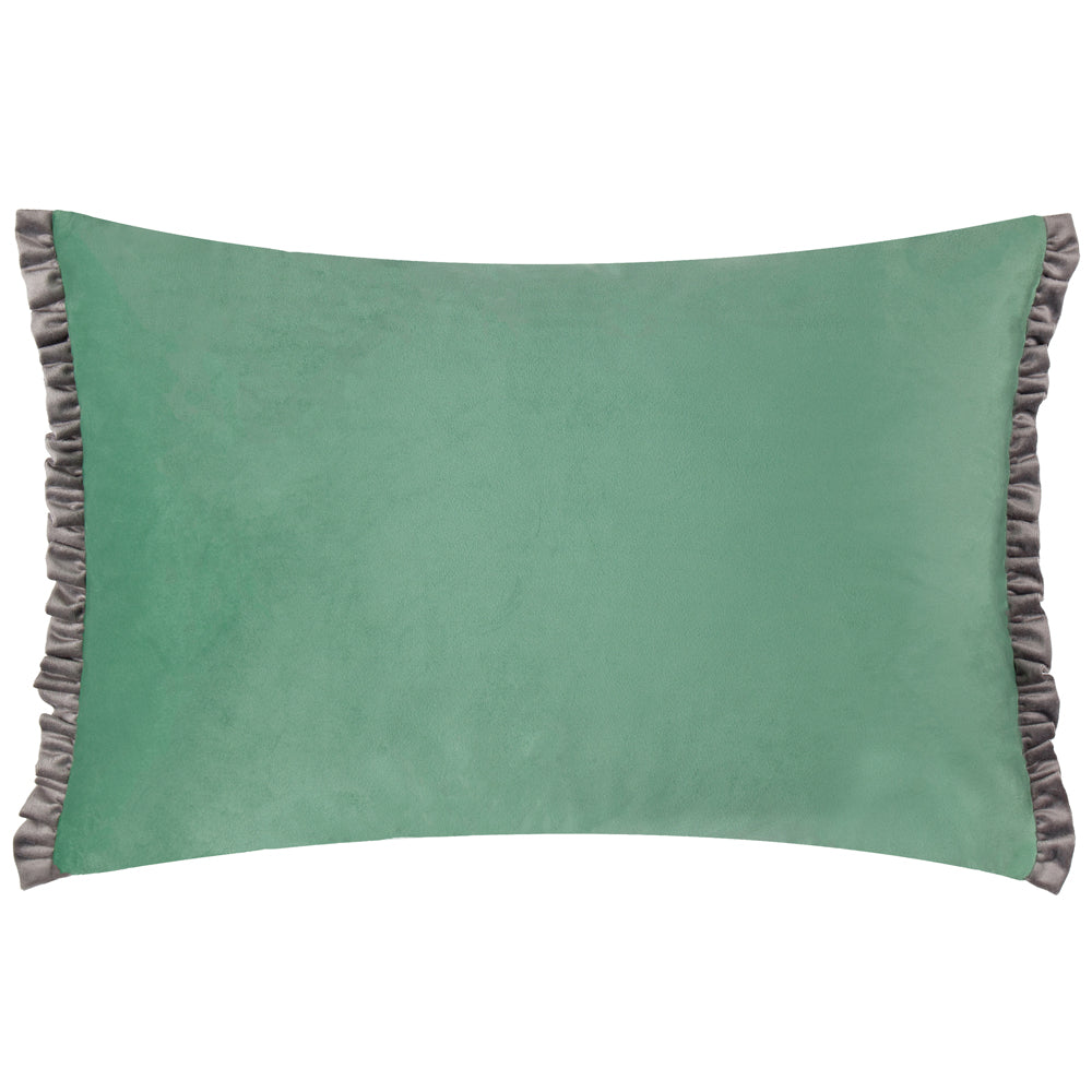 Tilly Velvet Cushion Sage/Grey