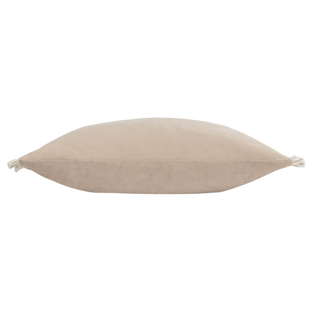 Tilly Velvet Reversible Cushion Oyster/Lace