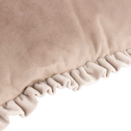 Plain Beige Cushions - Tilly  Cushion Cover Oyster/Lace Wylder