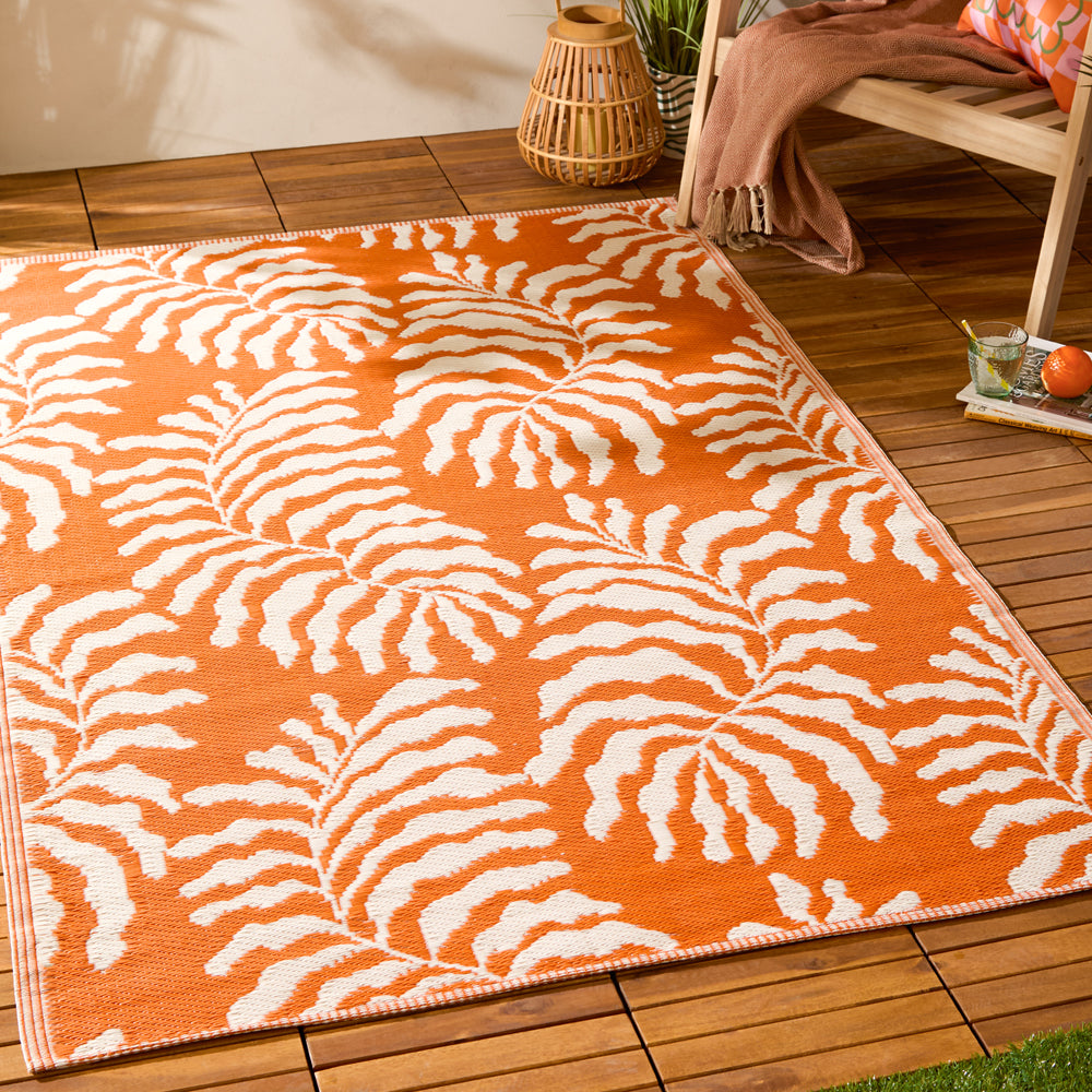 Jungle Orange Rugs - Tocorico 120x180cm Outdoor Rug Orange Furn