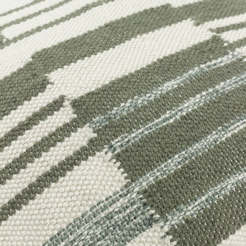 Striped Green Cushions - Torode Woven Cushion Cover Sage Yard