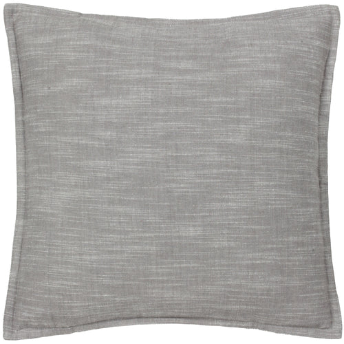 Plain Grey Cushions - Torresman Cotton Slub Cushion Cover Stone Yard