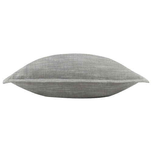 Plain Grey Cushions - Torresman Cotton Slub Cushion Cover Stone Yard