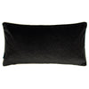 Paoletti Torto Rectangular Opulent Velvet Cushion Cover in Black/Ivory