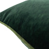 Paoletti Torto Rectangular Opulent Velvet Cushion Cover in Emerald/Moss