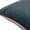 Paoletti Torto Rectangular Opulent Velvet Cushion Cover in Blue/Blush
