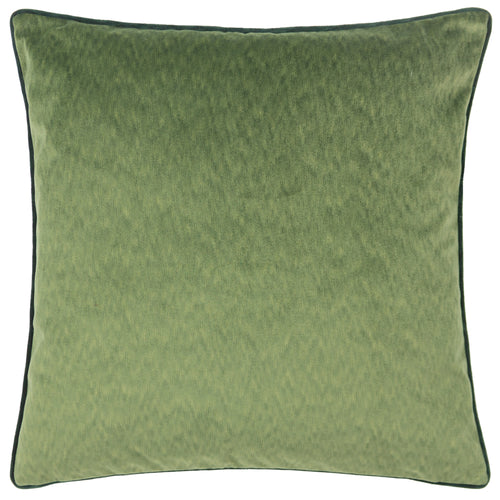 Plain Green Cushions - Torto Opulent Velvet Cushion Cover Moss/Emerald Paoletti