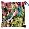 Evans Lichfield Toucan and Peacock Large 70cm Outdoor Floor Cushion Cover in Green/Pink