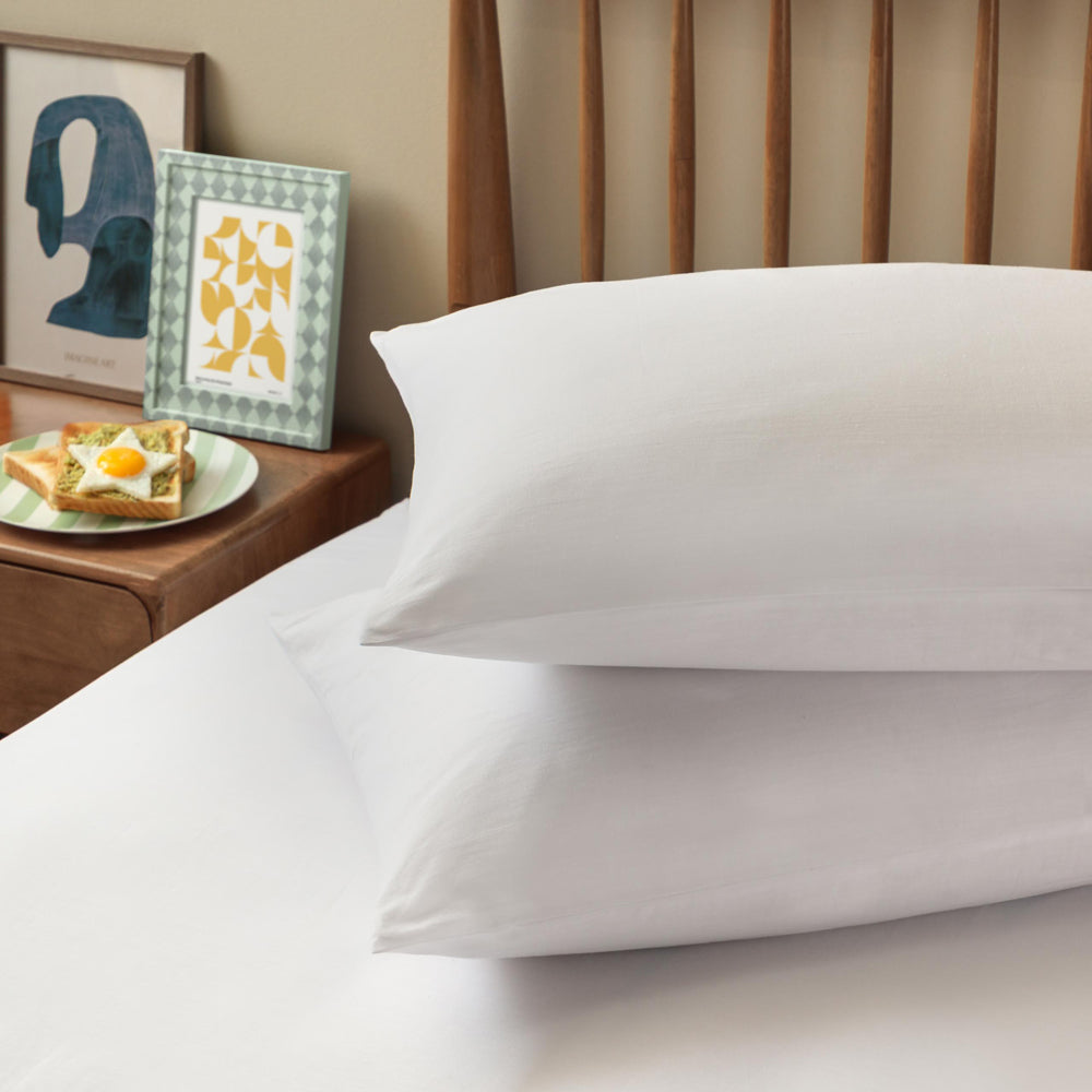 The Plain One Pillowcase Pair White
