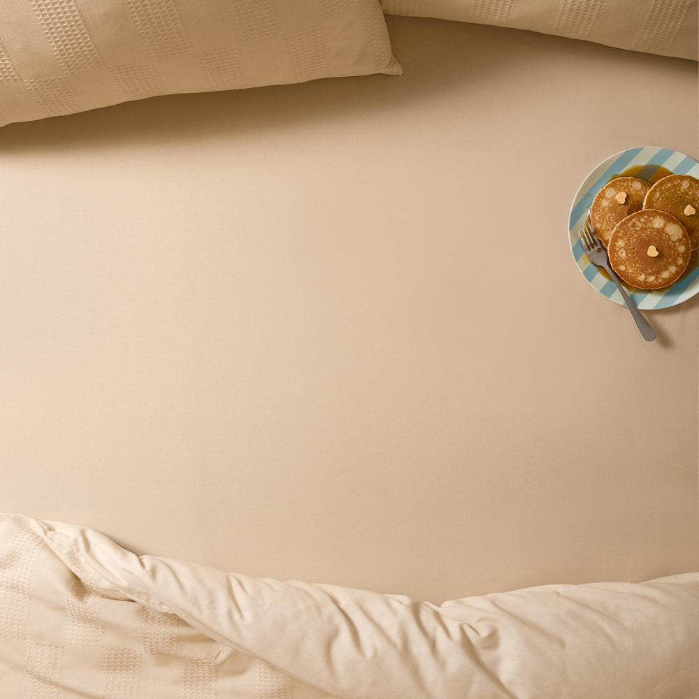 The Plain One Fitted Bed Sheet Latte