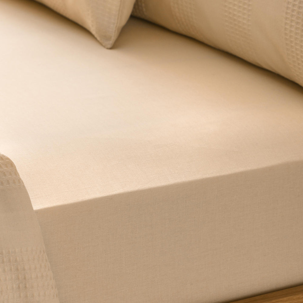 The Plain One Fitted Bed Sheet Latte