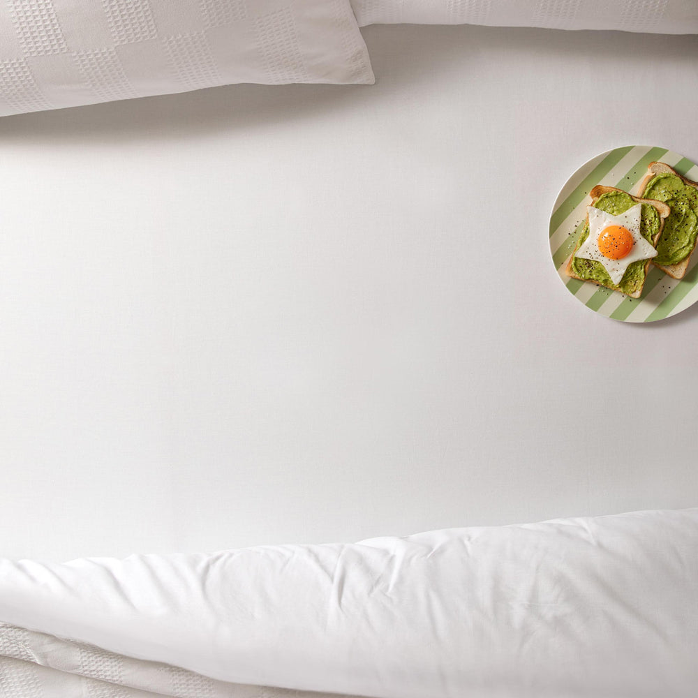 The Plain One Fitted Bed Sheet White
