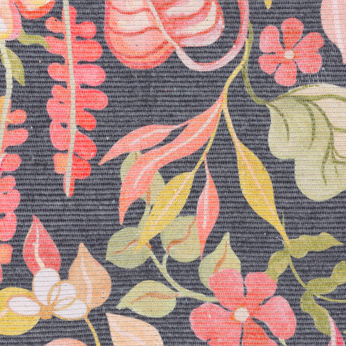 Tropical Bloom Indoor/Outdoor Rug Black