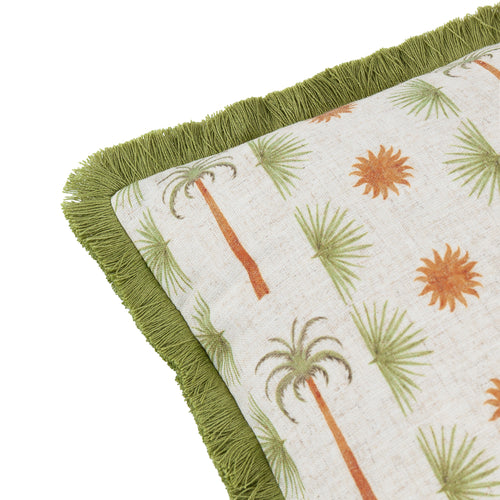 Jungle Green Cushions - Tropicala Palm Printed Cushion Cover Multicolour furn.