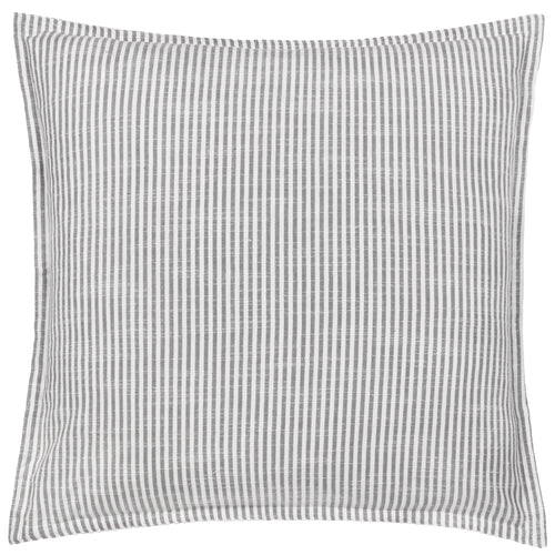 Striped Grey Cushions - Truro Stripe Reversible Cushion Cover Grey Yard
