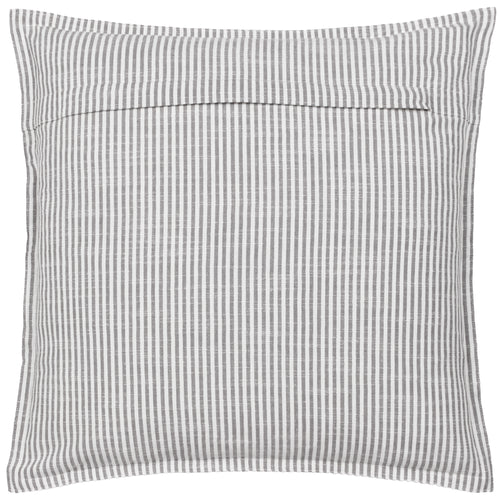 Striped Grey Cushions - Truro Stripe Reversible Cushion Cover Grey Yard