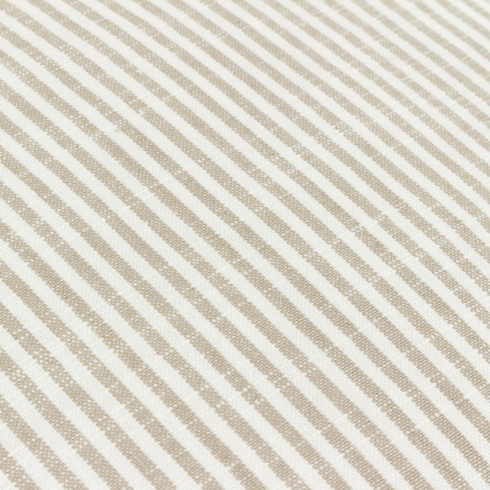 Truro Striped 100% Cotton Cushion Natural