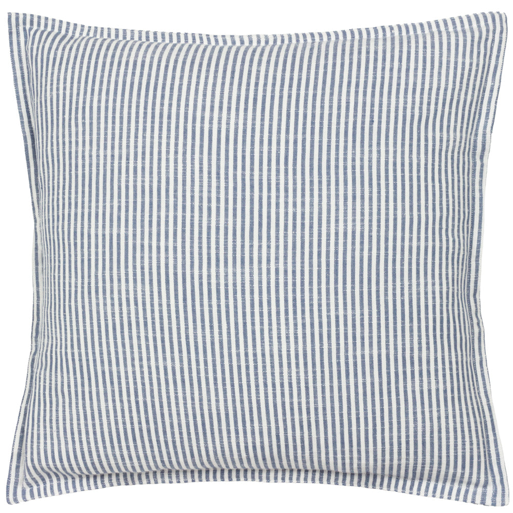 Truro Striped 100% Cotton Cushion Skyline