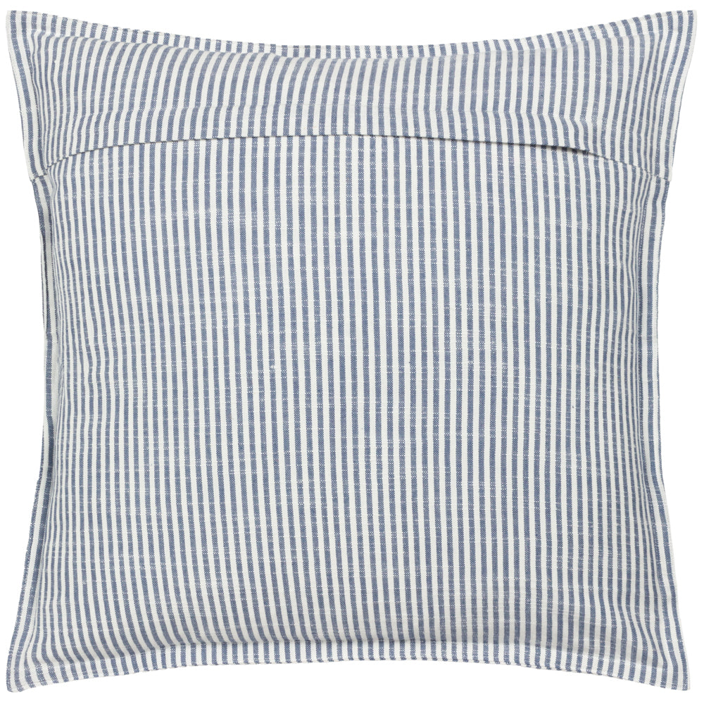 Truro Striped 100% Cotton Cushion Skyline