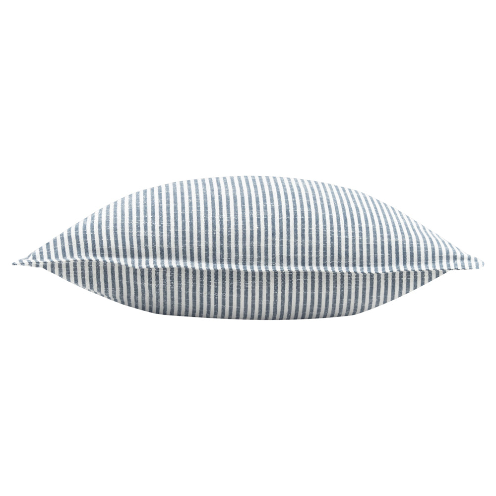 Truro Striped 100% Cotton Cushion Skyline