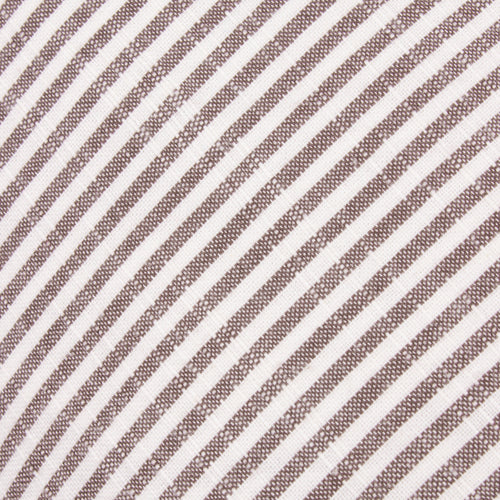 Truro Striped 100% Cotton Cushion Chocolate