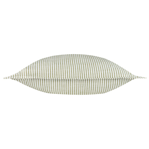 Truro Striped 100% Cotton Cushion Moss