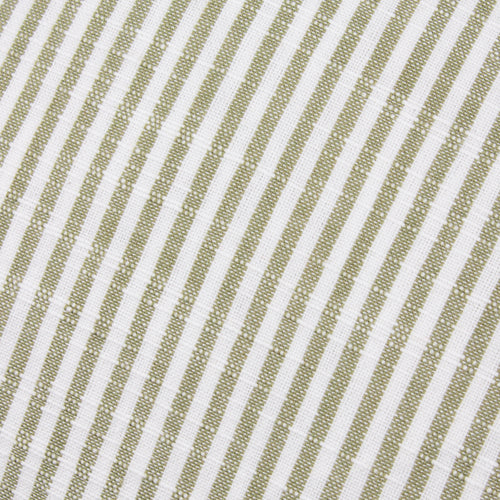 Truro Striped 100% Cotton Cushion Moss
