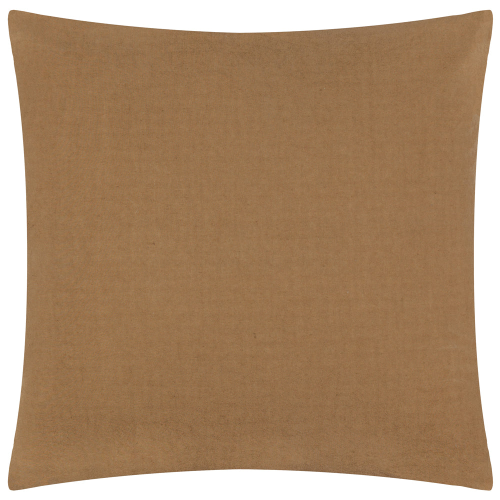 Tryfan Textured Cotton Cushion Biscuit