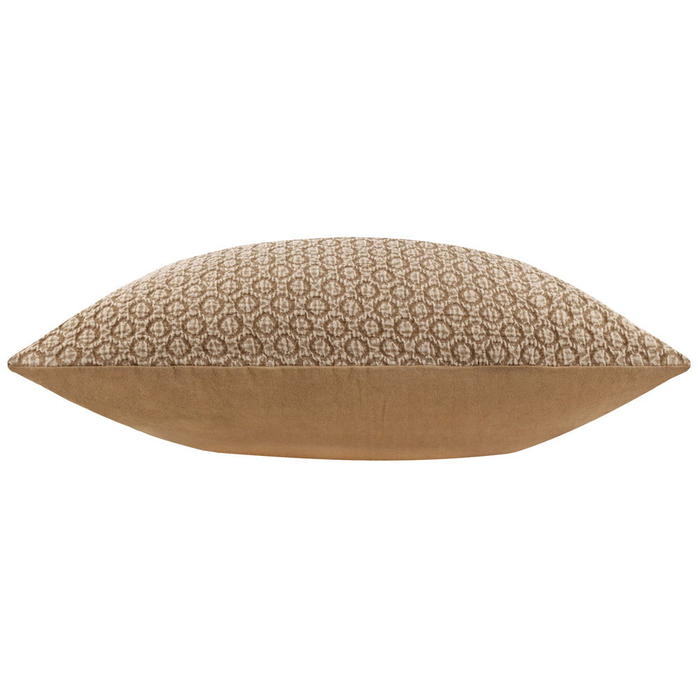 Tryfan Textured Cotton Cushion Biscuit