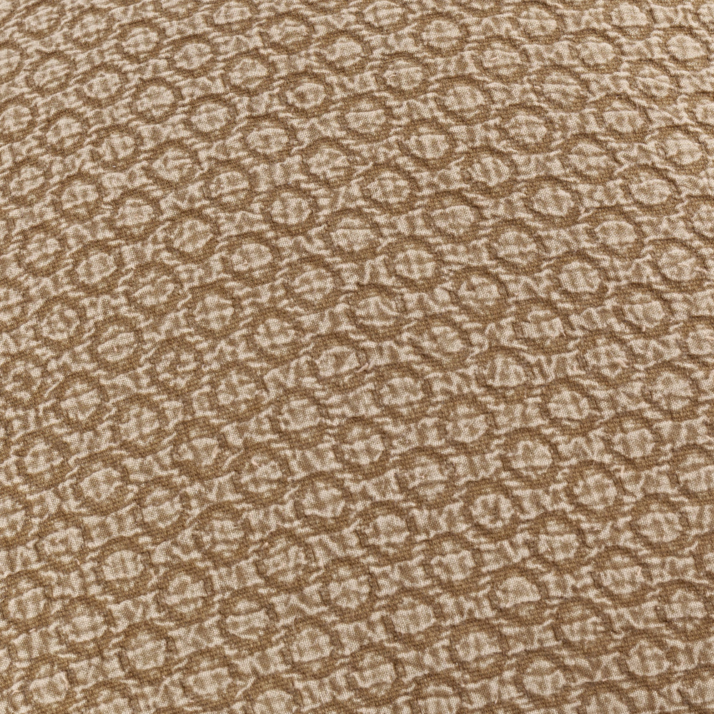 Tryfan Textured Cotton Cushion Biscuit