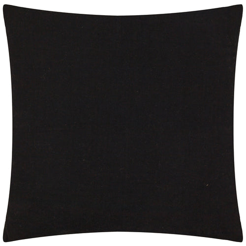 Geometric Black Cushions - Tryfan Textured Cotton Cushion Cover Black Yard