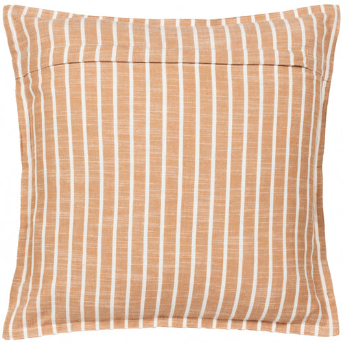 Striped Orange Cushions - Tala Stripe Reversible Cushion Cover Pecan Yard