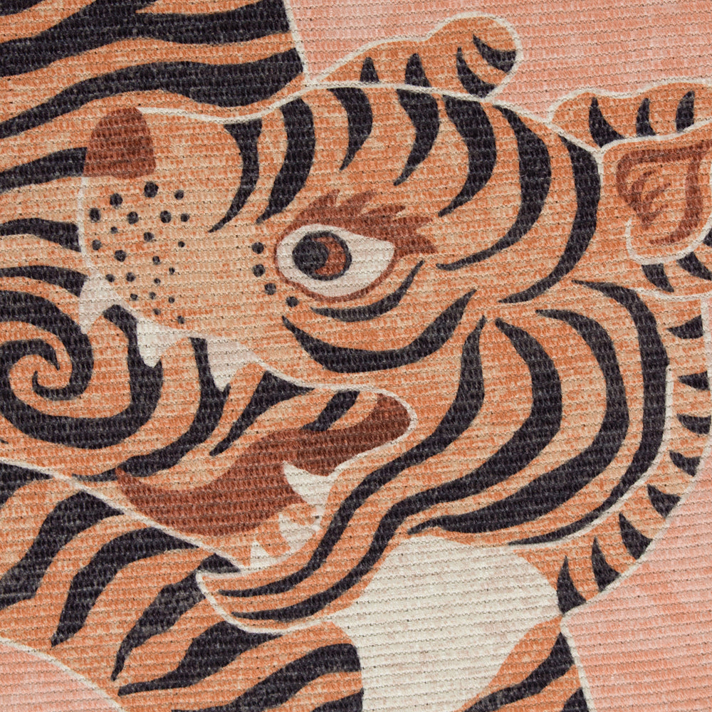 Tibetan Tiger 120x170cm Outdoor Washable Rug Coral