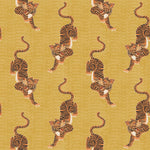 furn. Tibetan Tiger Wallpaper in Mustard