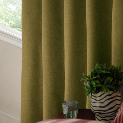 The Ultimate Blackout Textured Woven Eyelet Curtains Forest