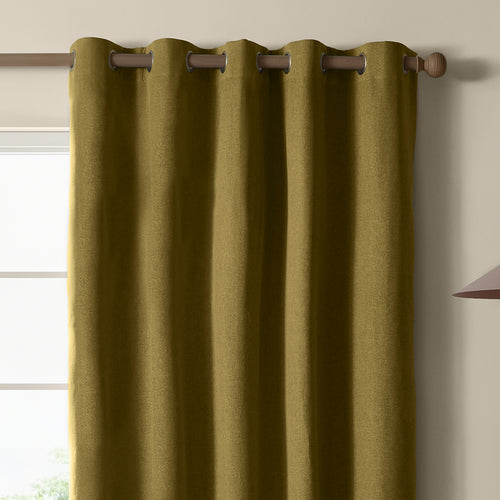 The Ultimate Blackout Textured Woven Eyelet Curtains Forest