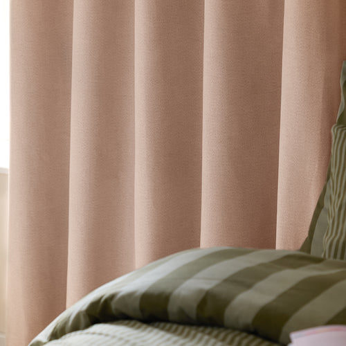 The Ultimate Blackout Textured Woven Eyelet Curtains Pink