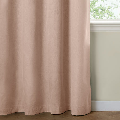 The Ultimate Blackout Textured Woven Eyelet Curtains Pink