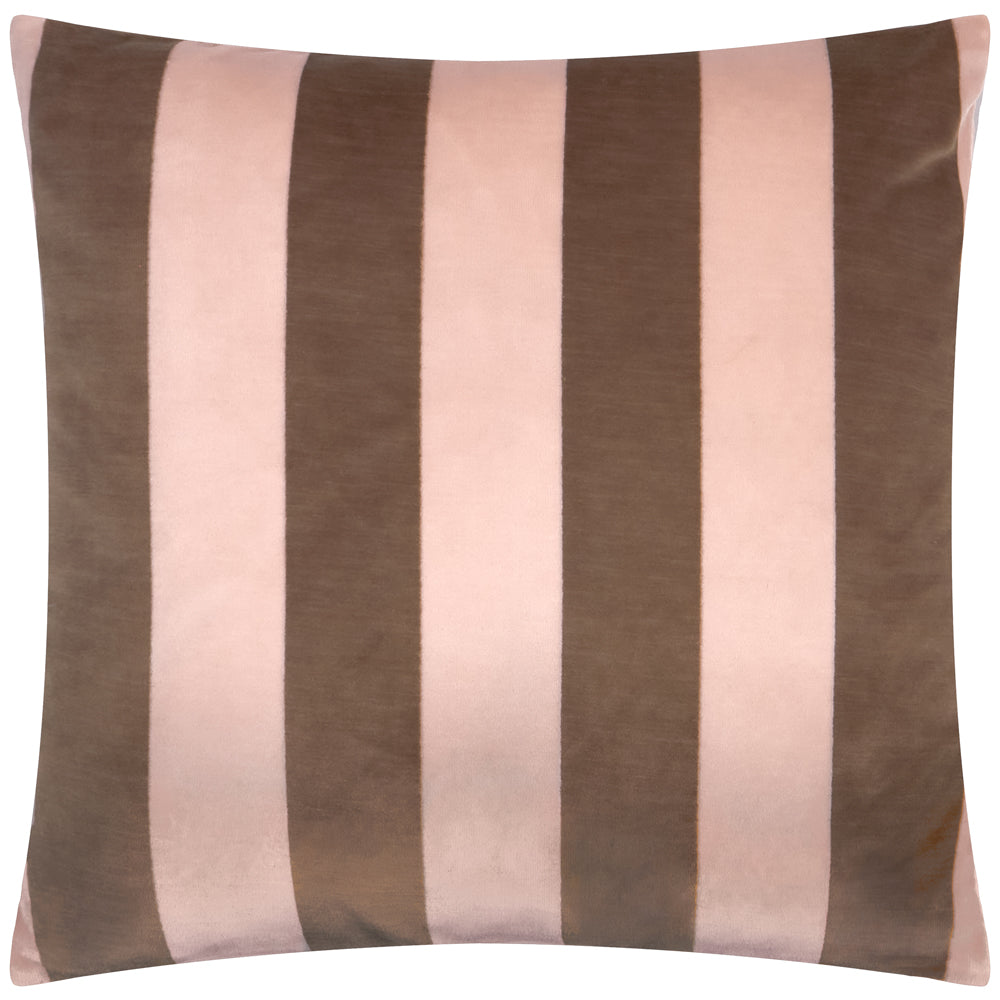 The Ultimate Stripe Jacquard Cushion Berry Brownie