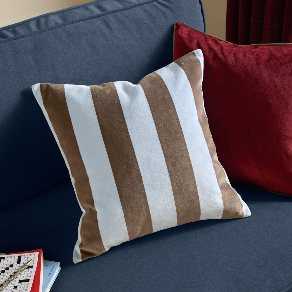 The Ultimate Stripe Jacquard Cushion Blueberry Muffin