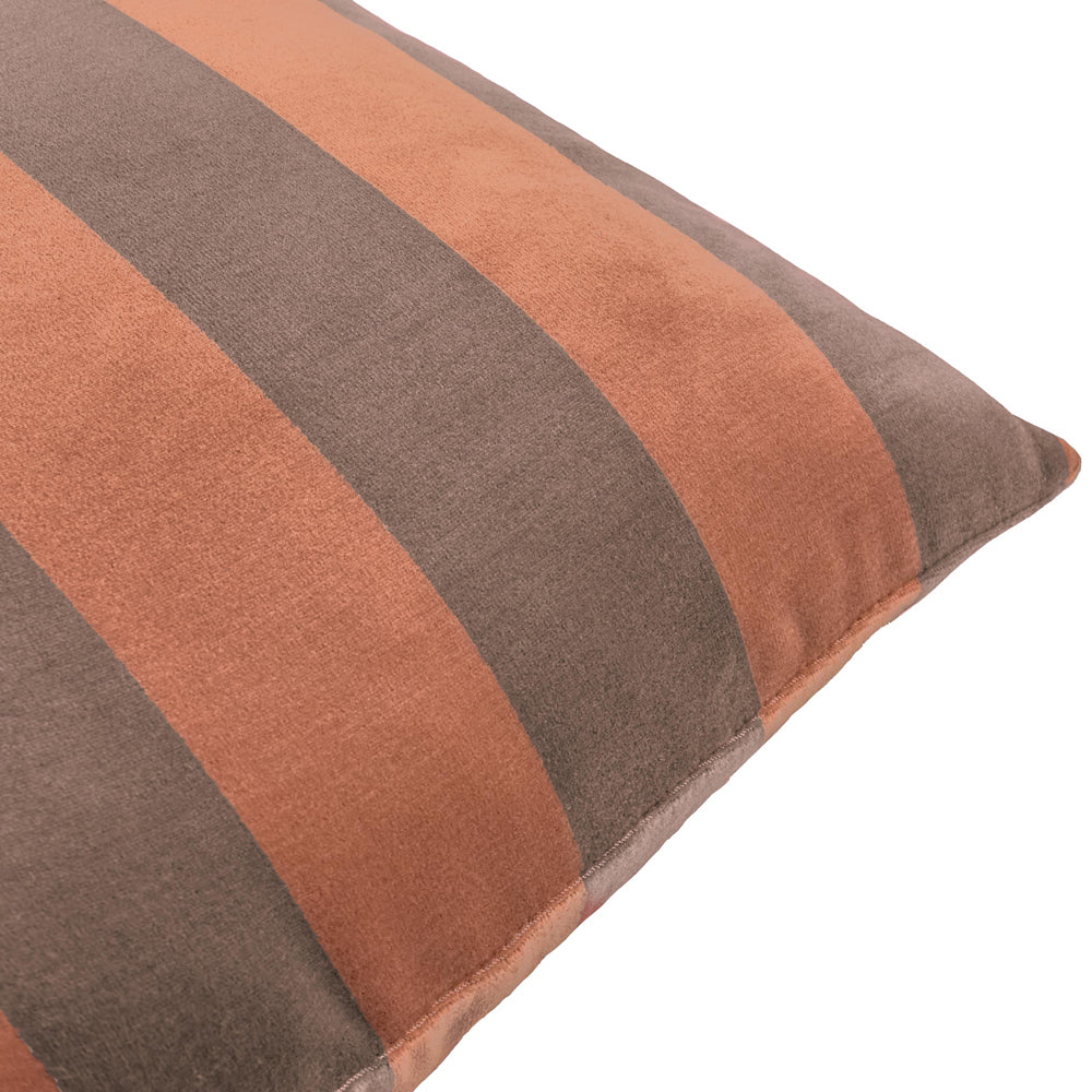The Ultimate Stripe Jacquard Cushion Chocolate Caramel