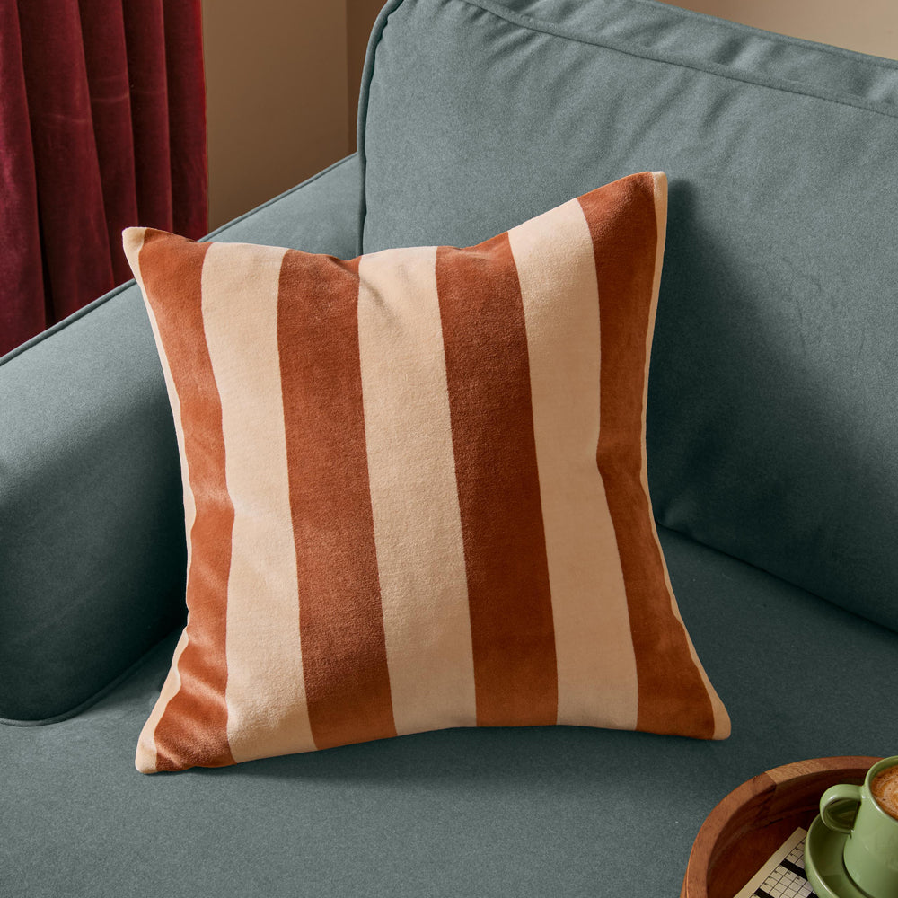 The Ultimate Stripe Jacquard Cushion Pumpkin Spice