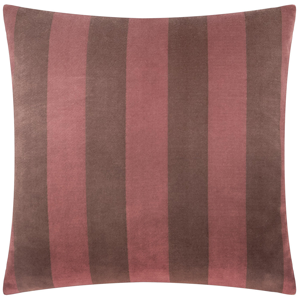 The Ultimate Stripe Jacquard Cushion Red Velvet