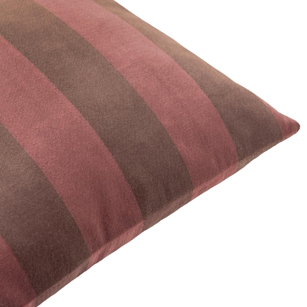 The Ultimate Stripe Jacquard Cushion Red Velvet