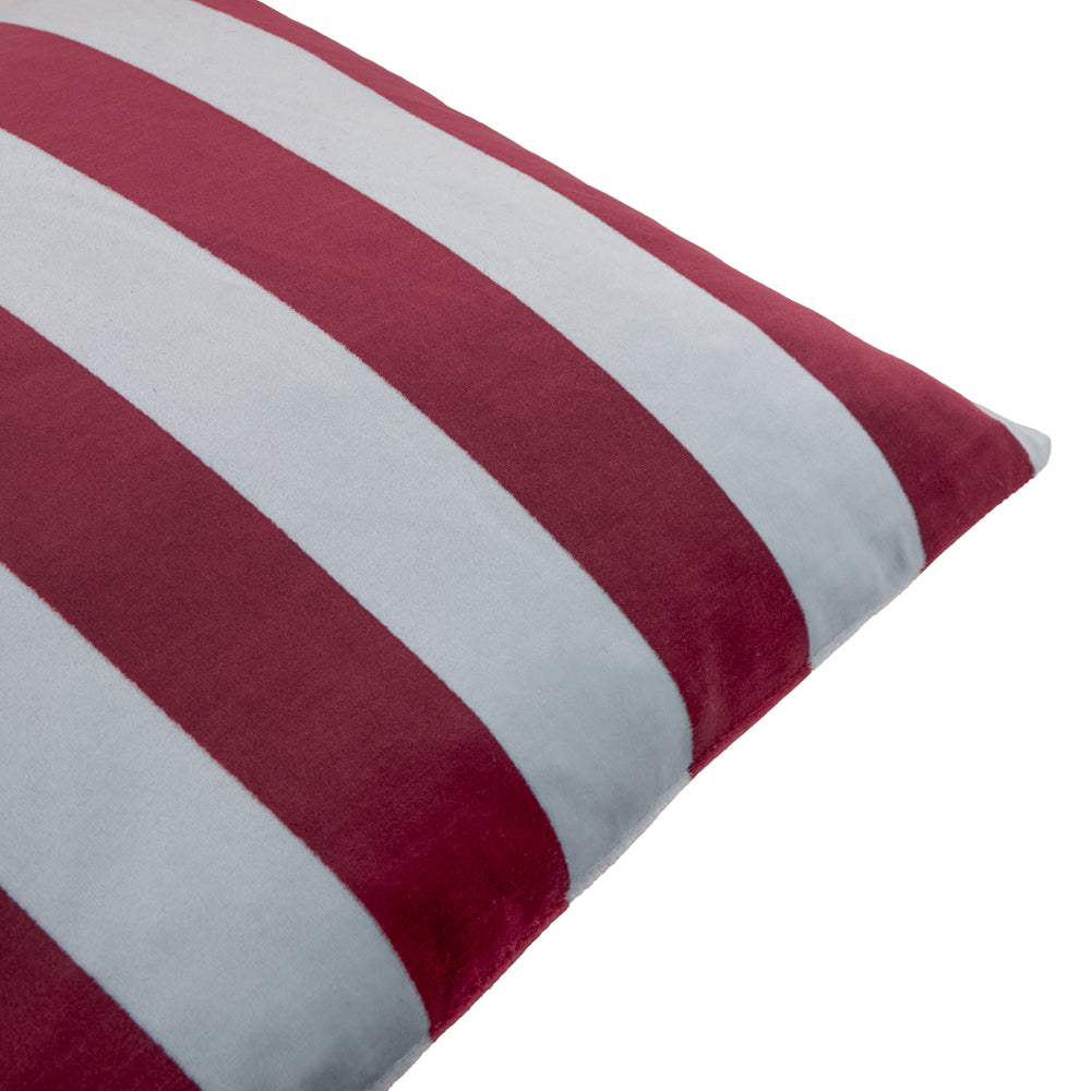 The Ultimate Stripe Jacquard Cushion Sangria Sky